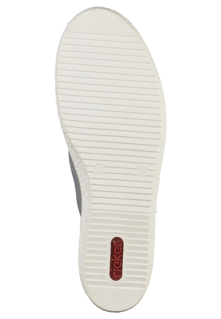 Rieker Sneaker Lederimitat Hellblau - surf4shoes