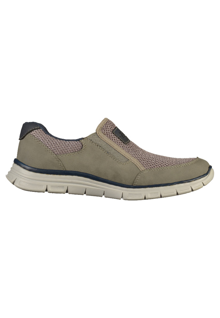 Rieker Slipper Lederimitat Grau - surf4shoes
