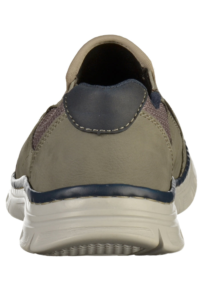 Rieker Slipper Lederimitat Grau - surf4shoes