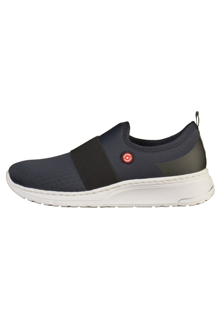Rieker Slipper Textil Blau - surf4shoes