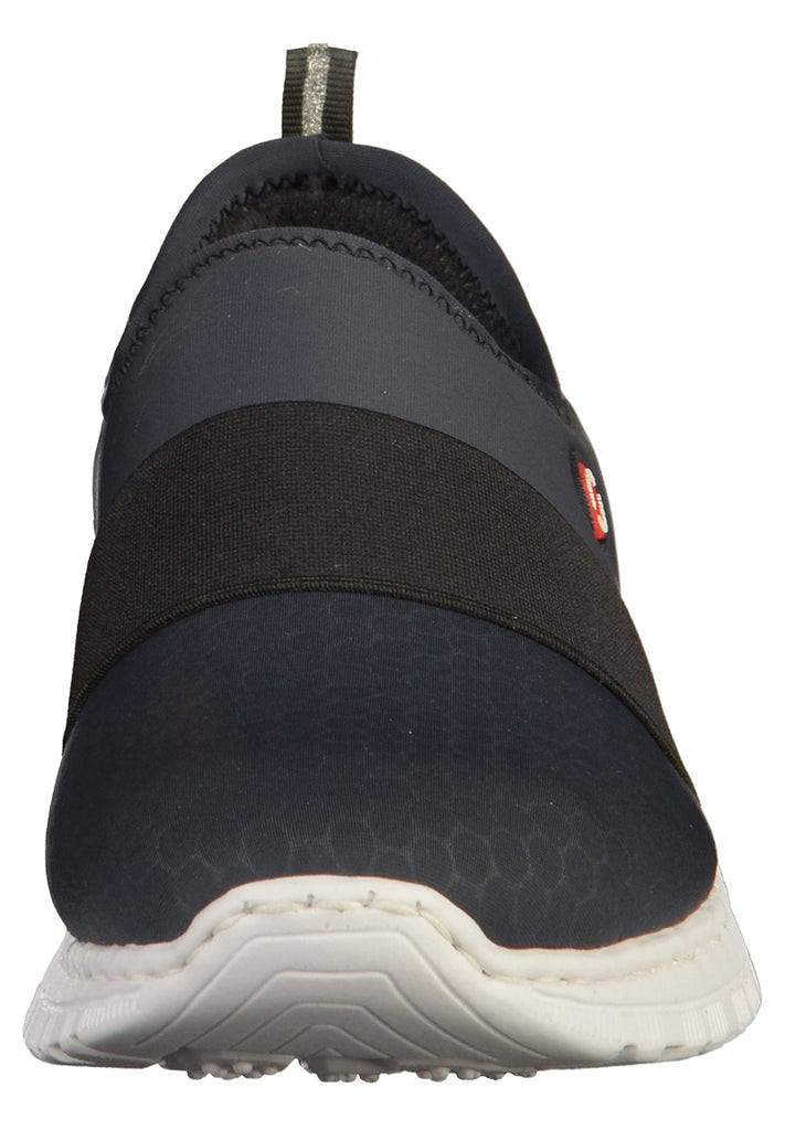 Rieker Slipper Textil Blau - surf4shoes