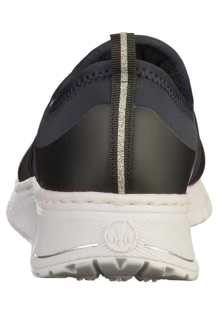 Rieker Slipper Textil Blau - surf4shoes