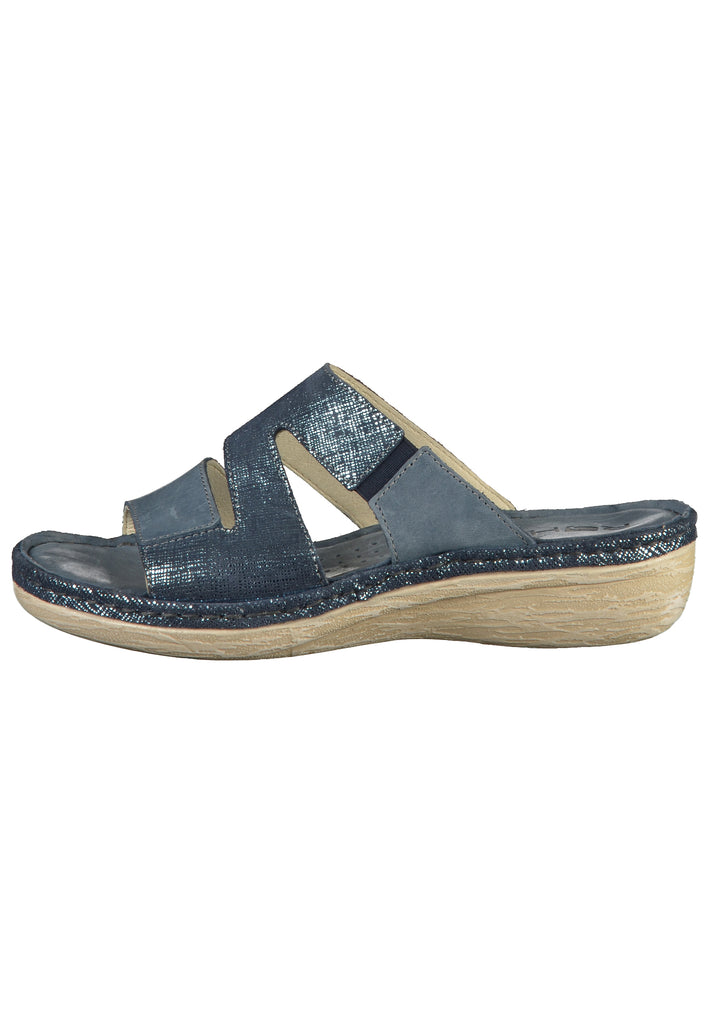 Rohde Pantoletten Leder Jeans - surf4shoes
