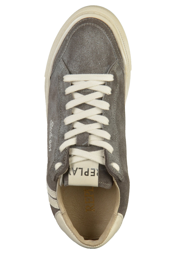 Replay Sneaker Leder Grau - surf4shoes
