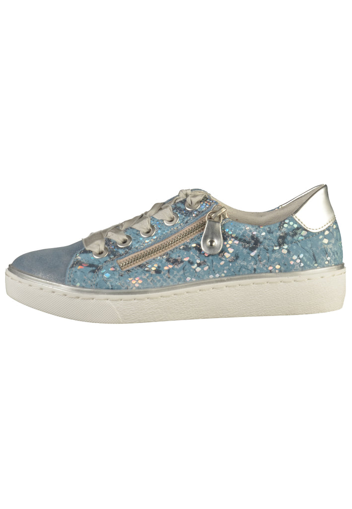 Remonte Sneaker Glattleder Blau - surf4shoes