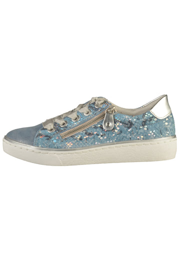 Remonte Sneaker Glattleder Blau - surf4shoes