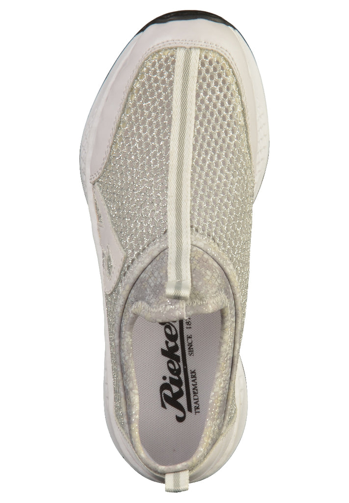 Rieker Sneaker Textil Weiß - surf4shoes