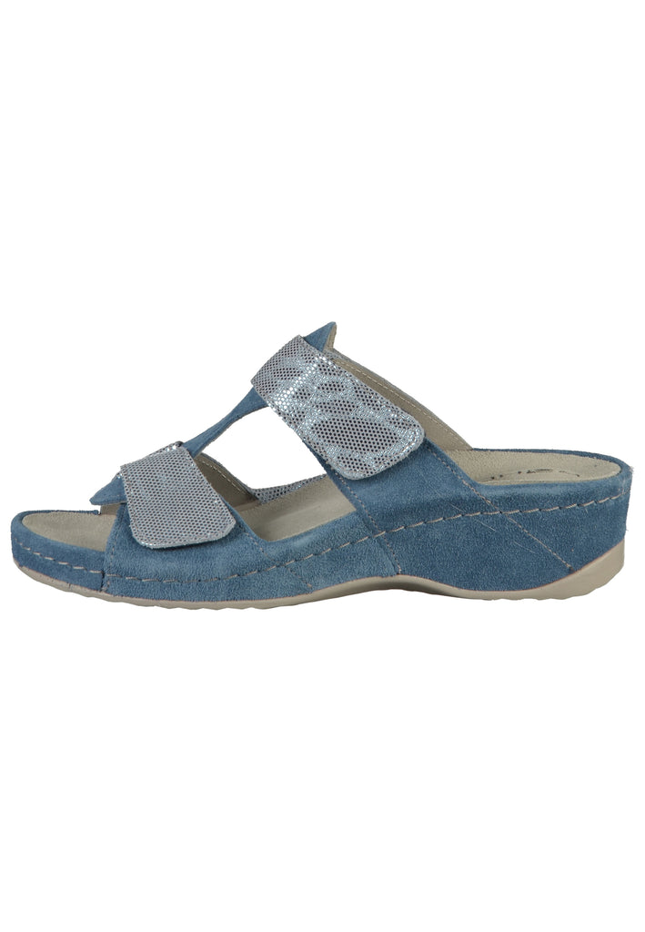 Rohde Pantoletten Leder Jeans - surf4shoes