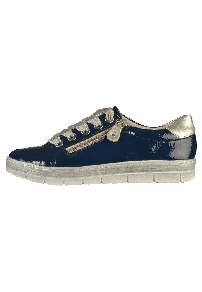 Remonte Sneaker Lederimitat Blau - surf4shoes