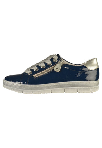 Remonte Sneaker Lederimitat Blau - surf4shoes