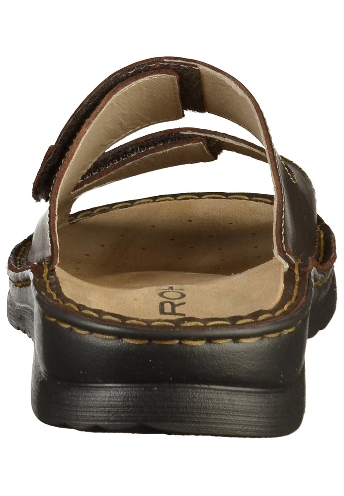 Rohde Pantoletten Nubukleder Espresso - surf4shoes