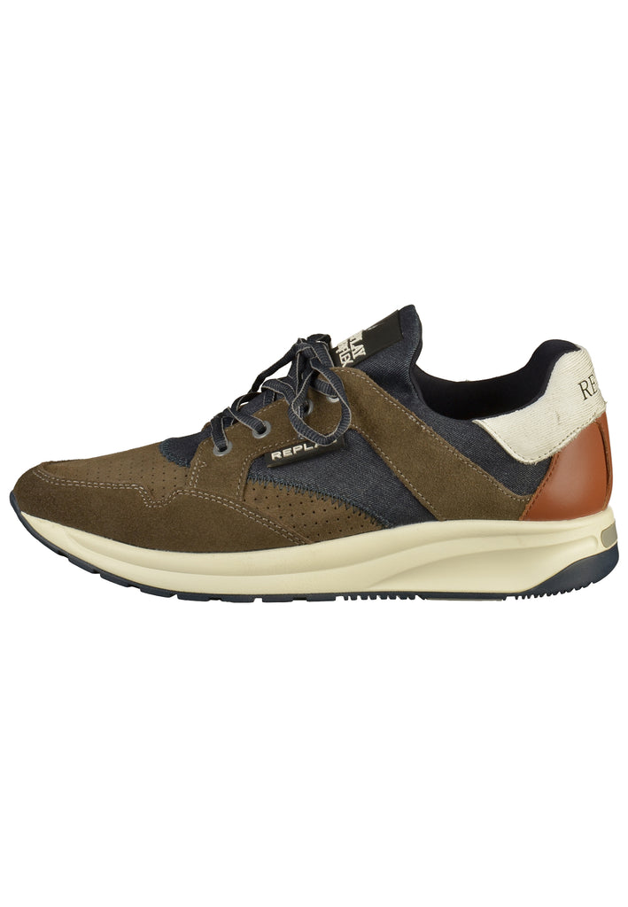 Replay Sneaker Leder/Textil Grau/Weiß - surf4shoes
