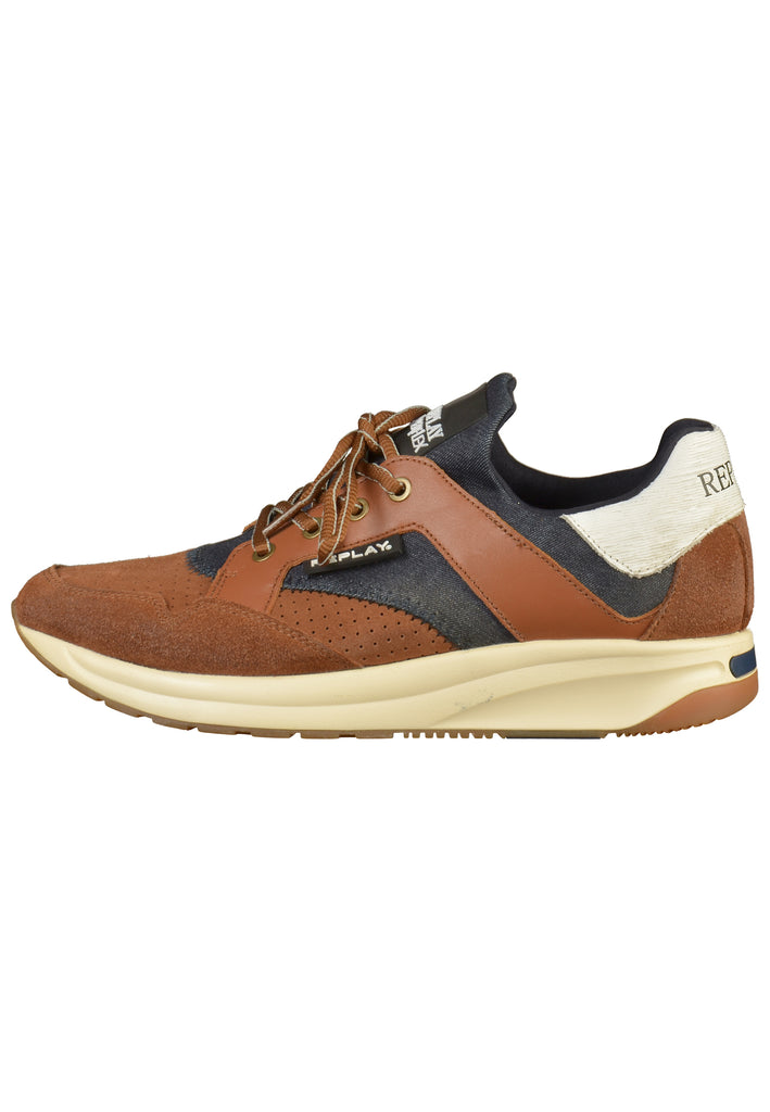 Replay Sneaker Leder/Textil Tan - surf4shoes