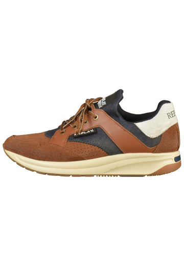Replay Sneaker Leder/Textil Tan - surf4shoes