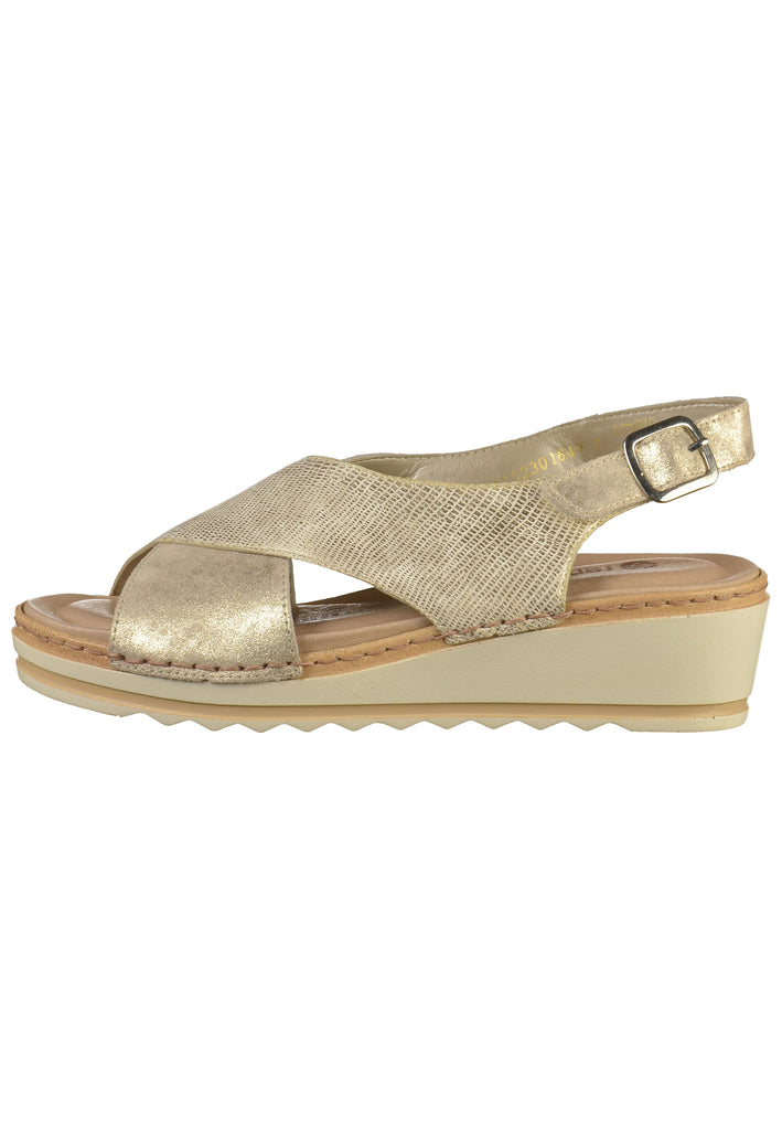 Remonte Sandalen Leder Gold - surf4shoes