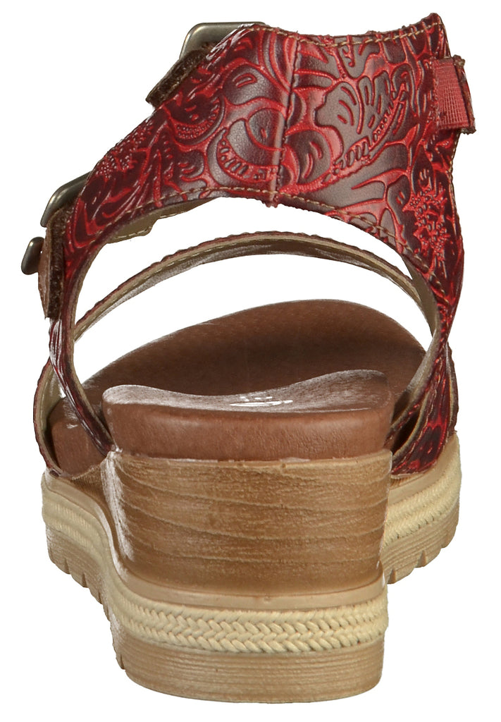 Remonte Sandalen Leder Rot - surf4shoes