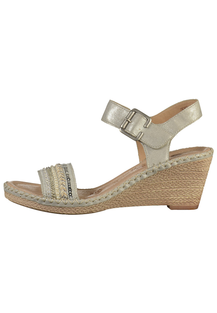 Remonte Sandalen Lederimitat Silber - surf4shoes