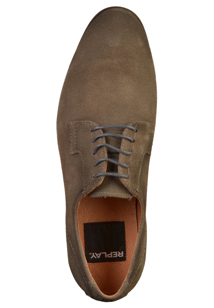 Replay Halbschuhe Leder Dunkelgrau - surf4shoes