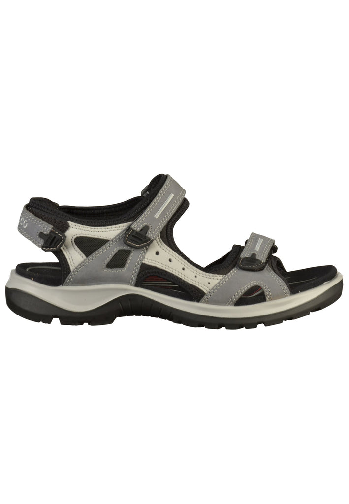 ecco Sandalen Leder/Textil Grau - surf4shoes