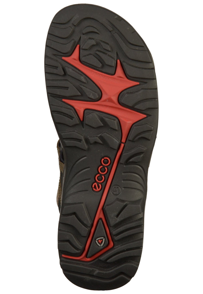 ecco Sandalen Leder/Textil Grün - surf4shoes