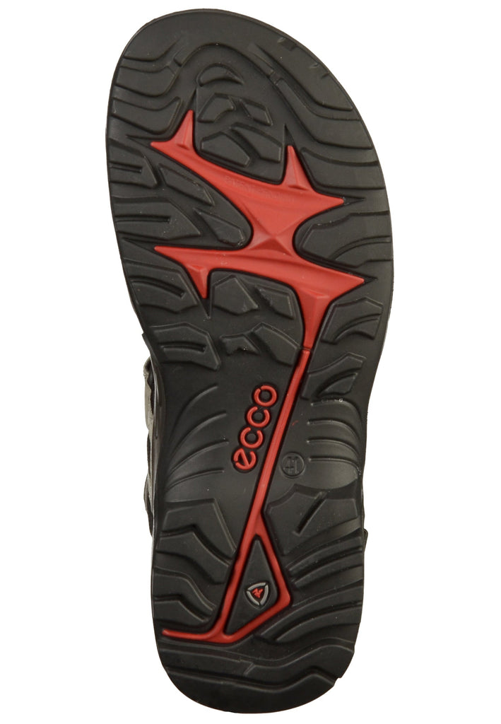 ecco Sandalen Leder/Textil Grau - surf4shoes