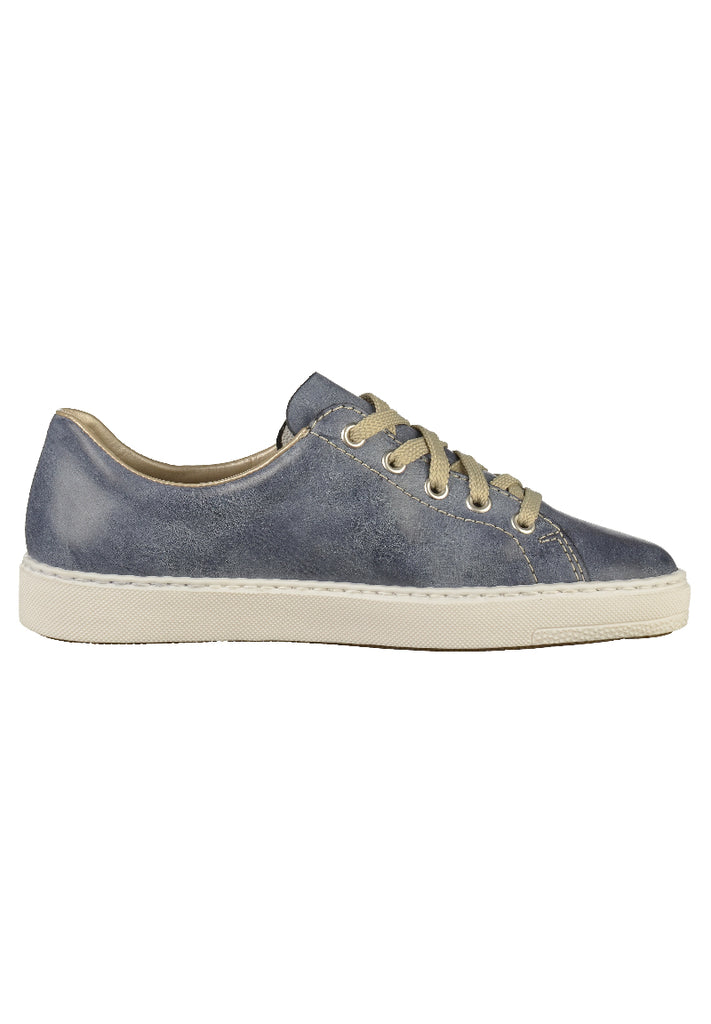 Rieker Sneaker Lederimitat Blau - surf4shoes