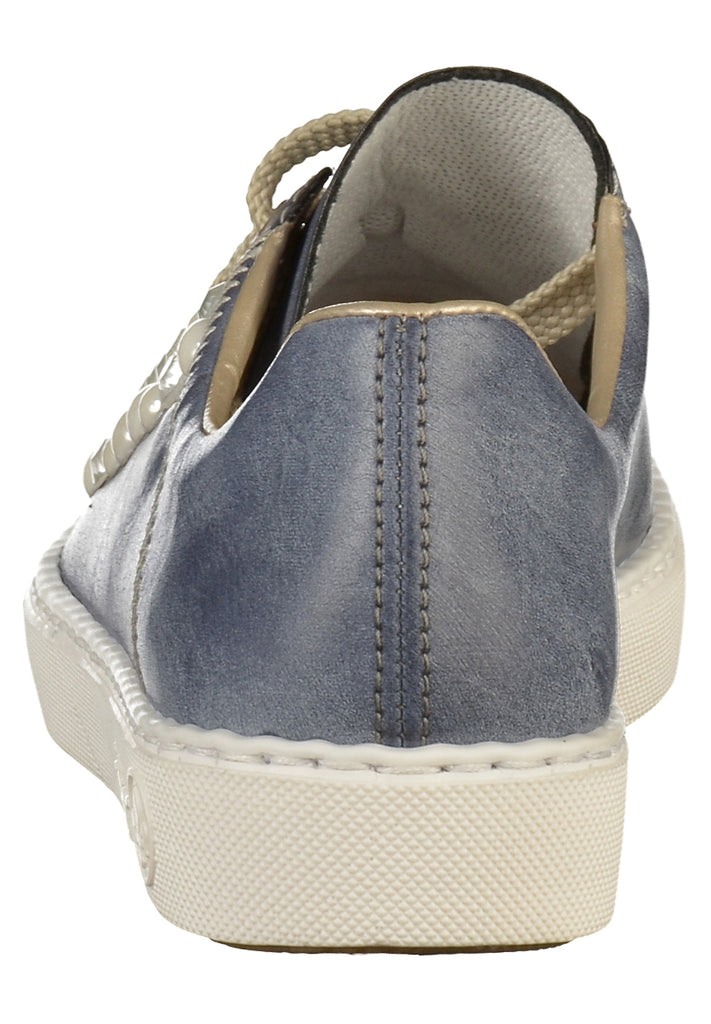 Rieker Sneaker Lederimitat Blau - surf4shoes