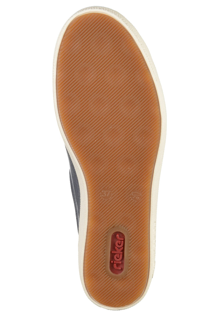 Rieker Sneaker Lederimitat Blau - surf4shoes