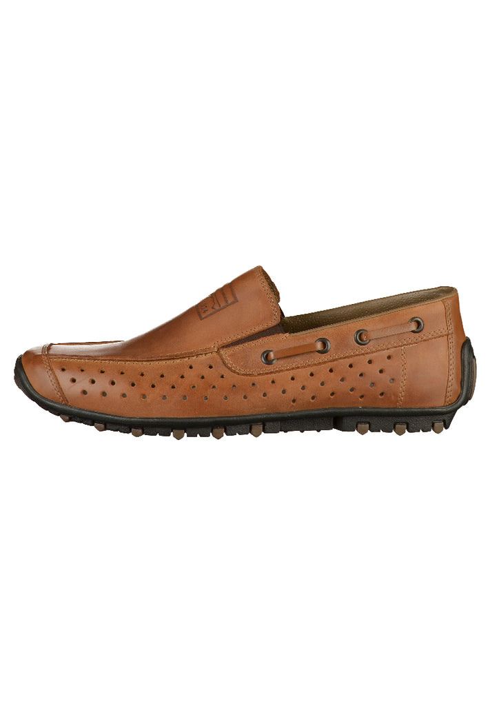 Rieker Slipper Glattleder Braun - surf4shoes
