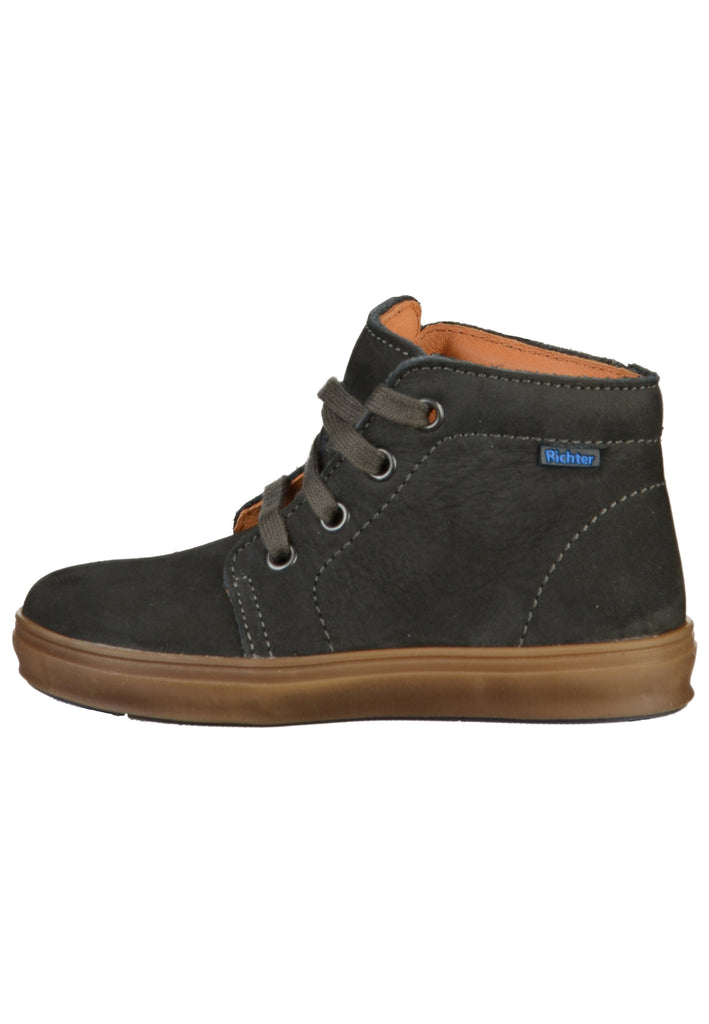 Richter Sneaker Nubukleder Dunkelgrau - surf4shoes