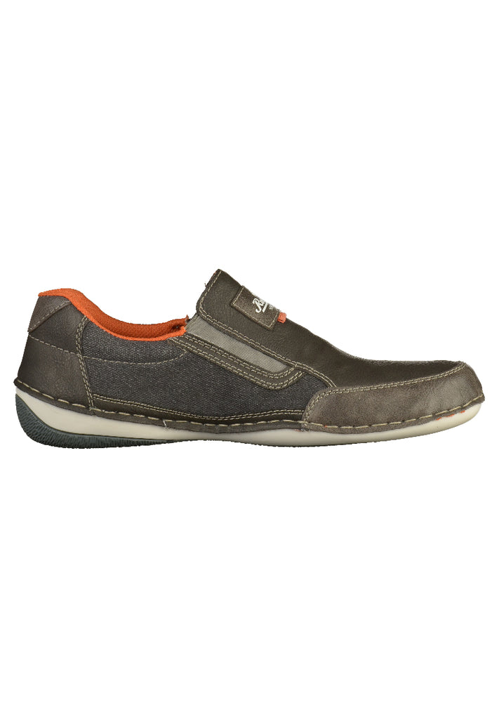 Rieker Slipper Lederimitat Grau - surf4shoes
