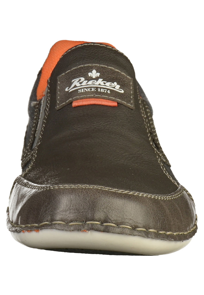 Rieker Slipper Lederimitat Grau - surf4shoes