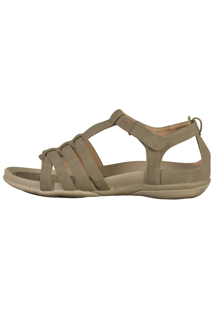 Rieker Sandalen Lederimitat Grau - surf4shoes