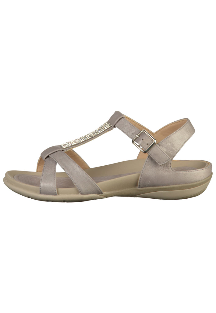 Rieker Sandalen Lederimitat Grau - surf4shoes