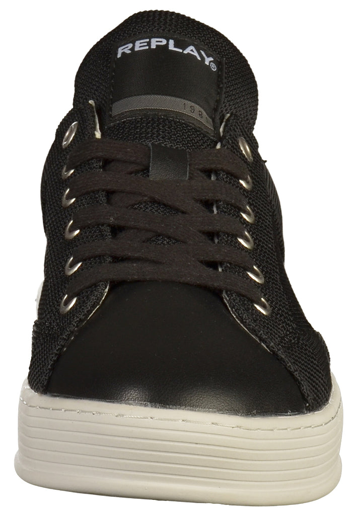 Replay Sneaker Leder/Mesh Schwarz/Weiß - surf4shoes
