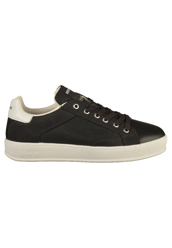 Replay Sneaker Leder/Mesh Schwarz/Weiß - surf4shoes