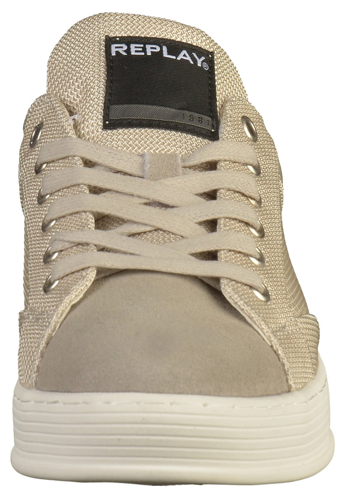 Replay Sneaker Leder/Mesh Taupe - surf4shoes
