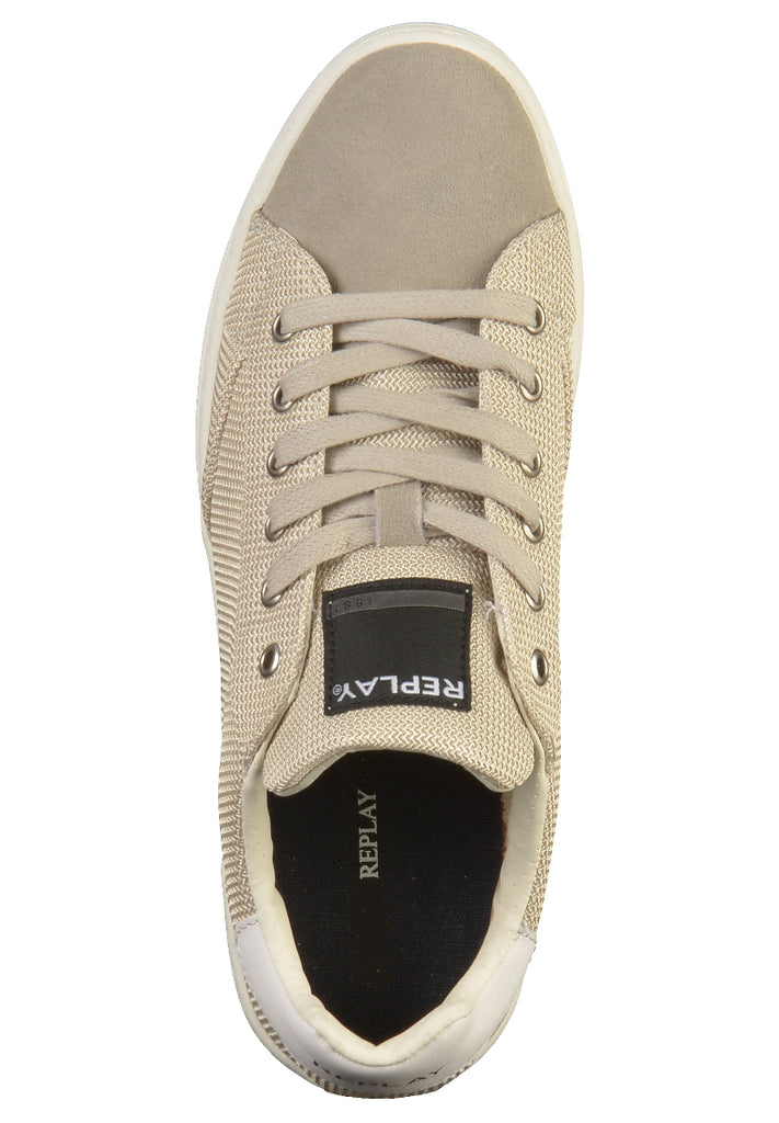 Replay Sneaker Leder/Mesh Taupe - surf4shoes