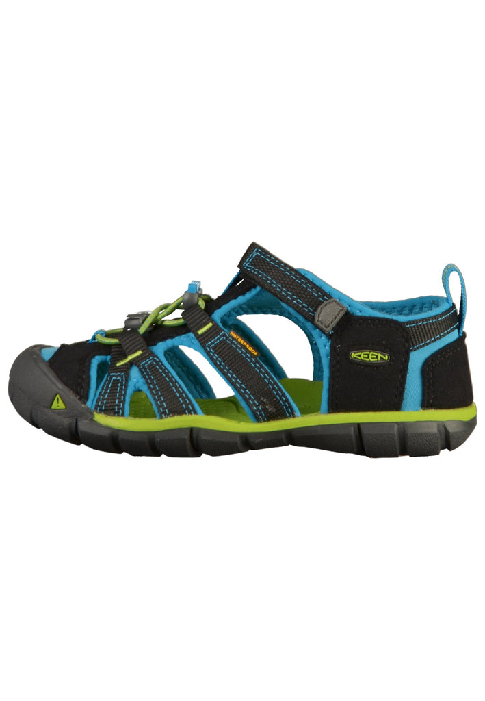 Keen Sandalen Lederimitat/Textil Schwarz/Blau - surf4shoes