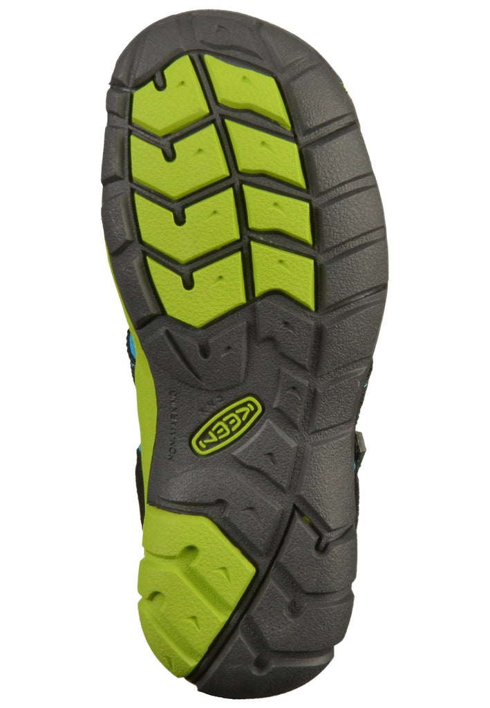 Keen Sandalen Lederimitat/Textil Schwarz/Blau - surf4shoes