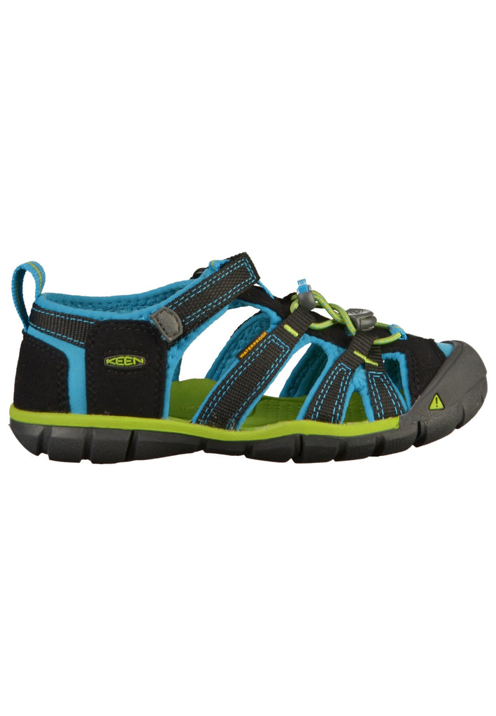 Keen Sandalen Lederimitat/Textil Schwarz/Blau - surf4shoes