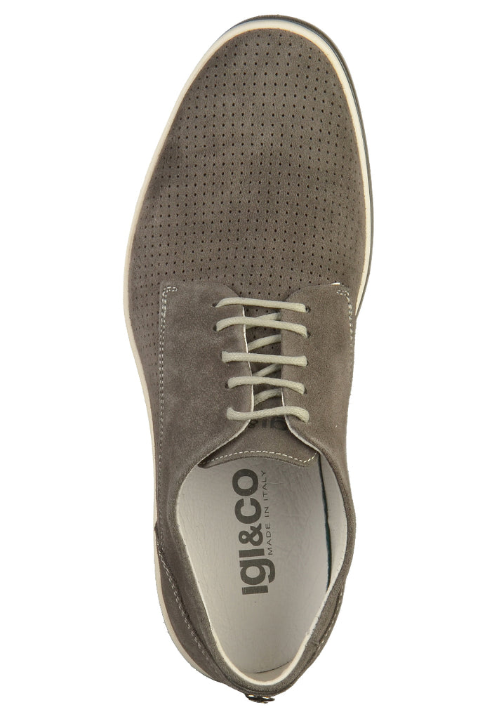 IGI&CO Halbschuhe Nubukleder Grau - surf4shoes