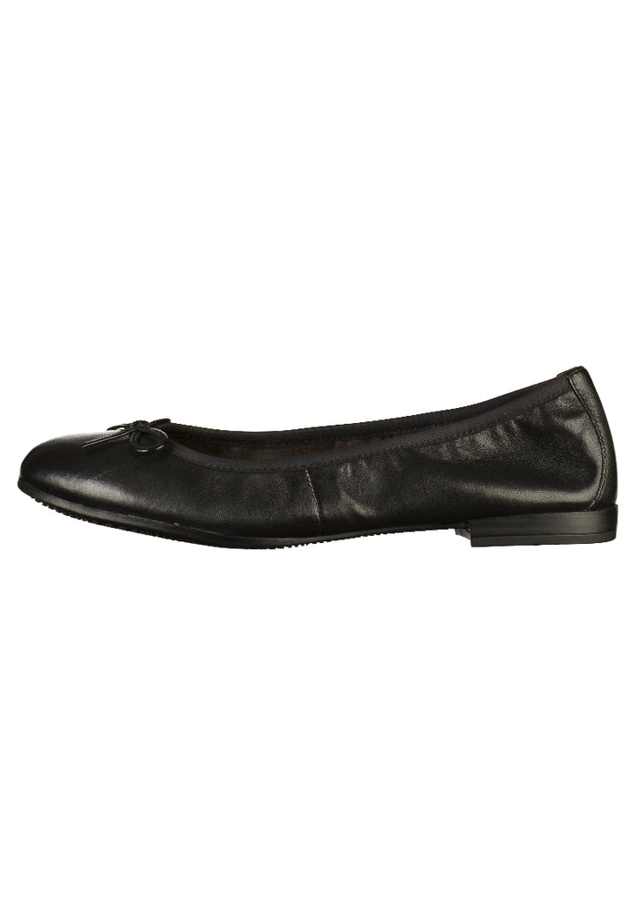 Tamaris Ballerinas Leder Schwarz - surf4shoes