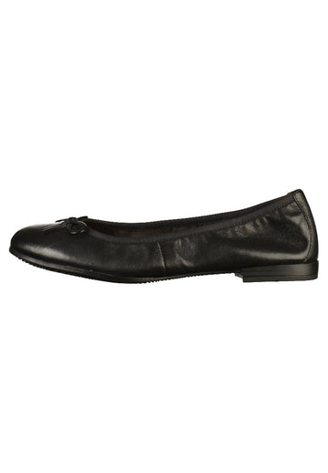Tamaris Ballerinas Leder Schwarz - surf4shoes