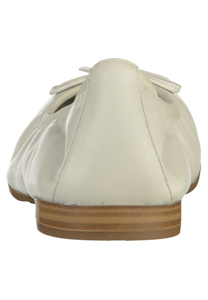 Tamaris Ballerinas Leder Weiß - surf4shoes