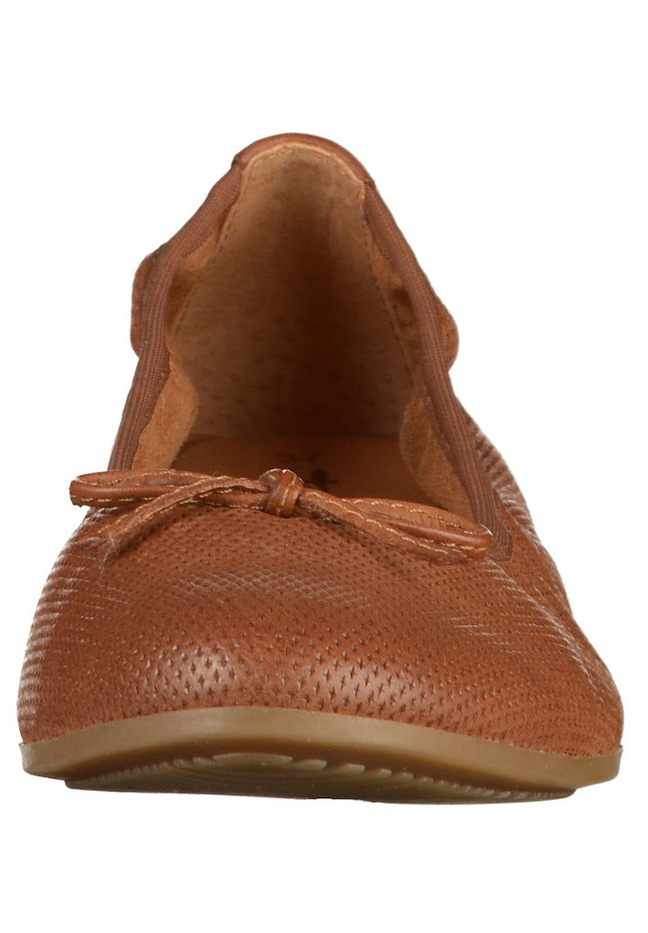 Tamaris Ballerinas Leder Cognac - surf4shoes
