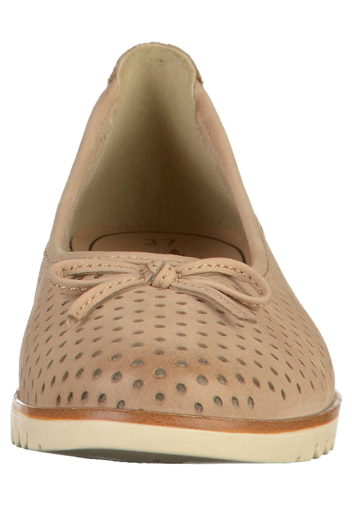 Tamaris Ballerinas Leder Beige - surf4shoes