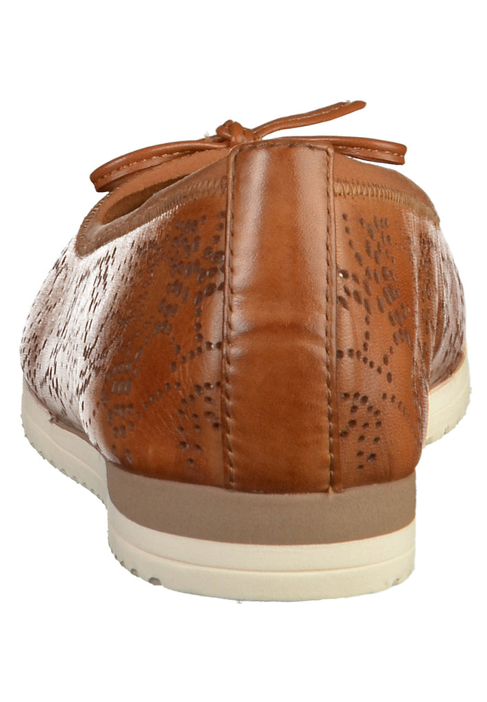 Tamaris Ballerinas Leder Nuss - surf4shoes