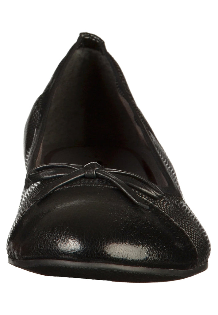 Tamaris Ballerinas Leder/Textil Schwarz - surf4shoes