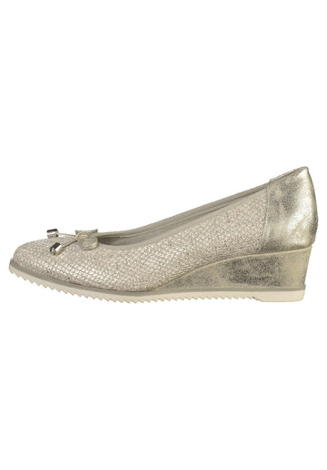 Tamaris Pumps Leder Hellgrau - surf4shoes